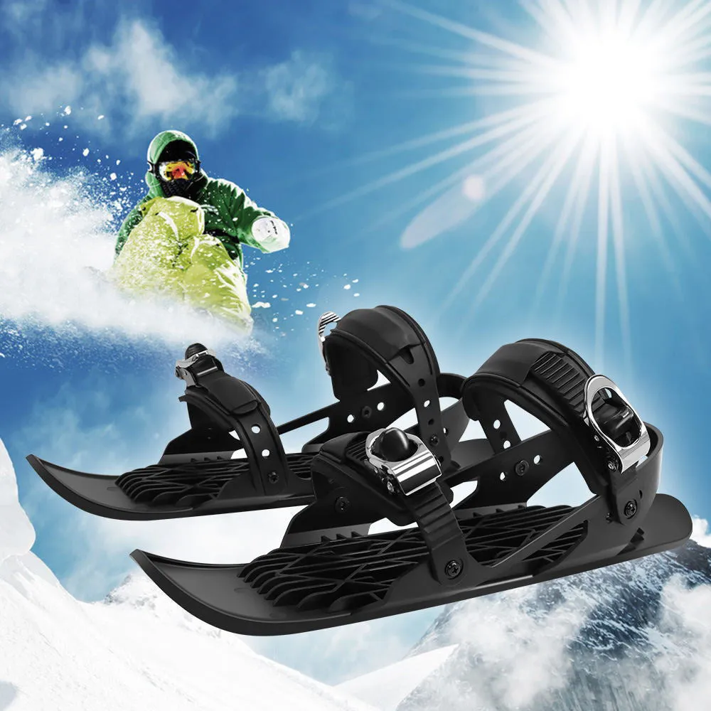 1 Pair Adult Ski Skates Ski-board Snowboard Shoes Adjustable Mini Sled Shoes Outdoor Winter Sports Skiing Shoes