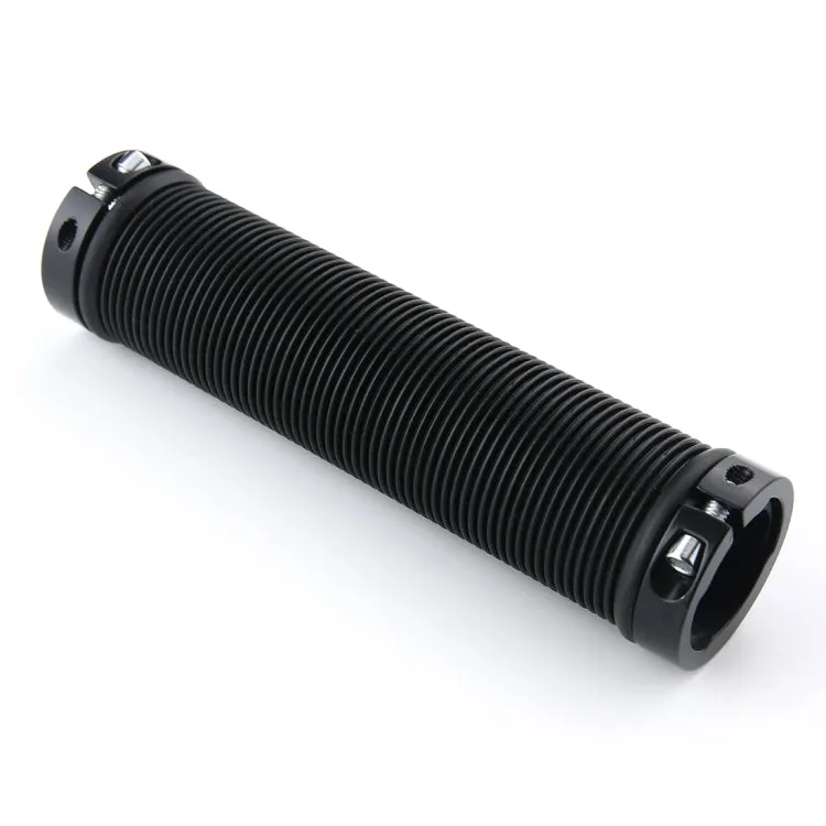 1 Pair AG15 Bicycle MTB Bike Lock-on Rubber Handlebar Grips(Black)