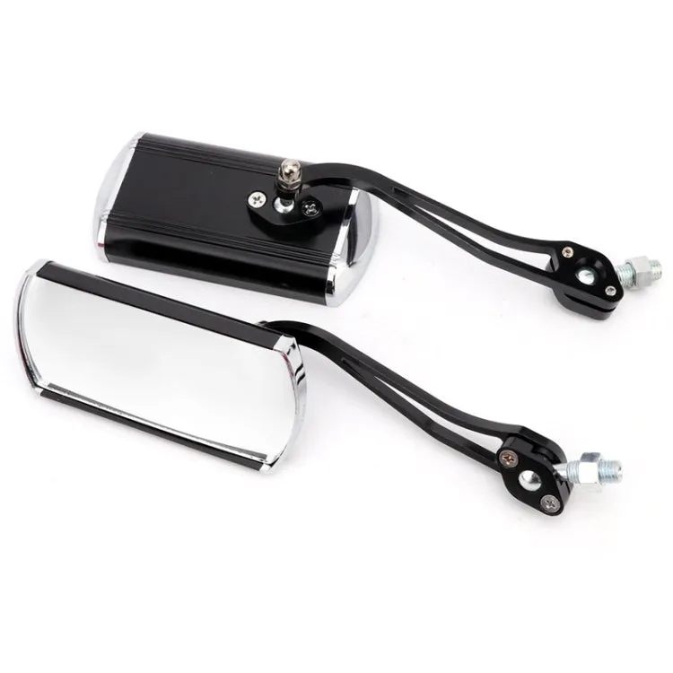 1 Pair BG-114 Electric Car Mirror Handlebar Safety Mirror Reversing Mirror Mountain Bike Rearview Mirror(Black)