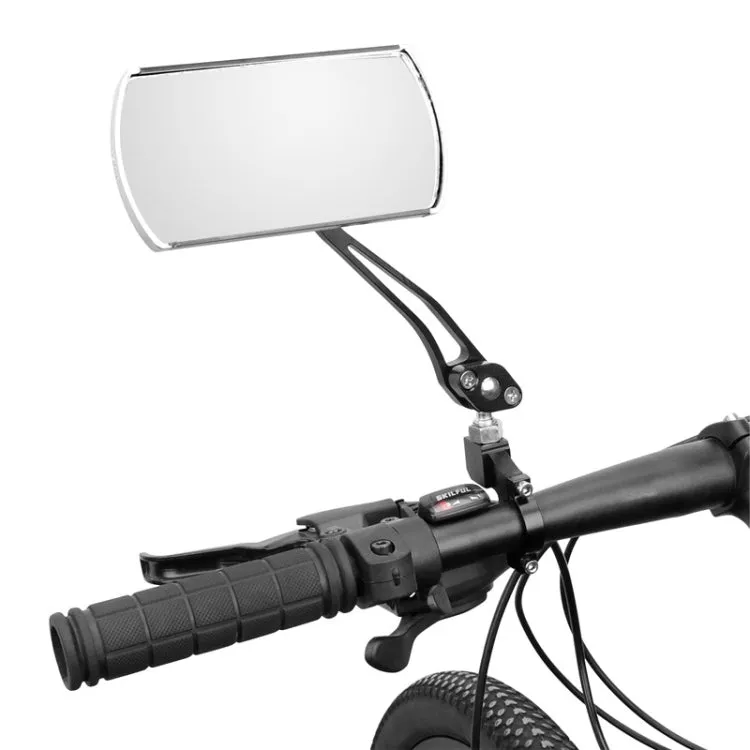 1 Pair BG-114 Electric Car Mirror Handlebar Safety Mirror Reversing Mirror Mountain Bike Rearview Mirror(Black)