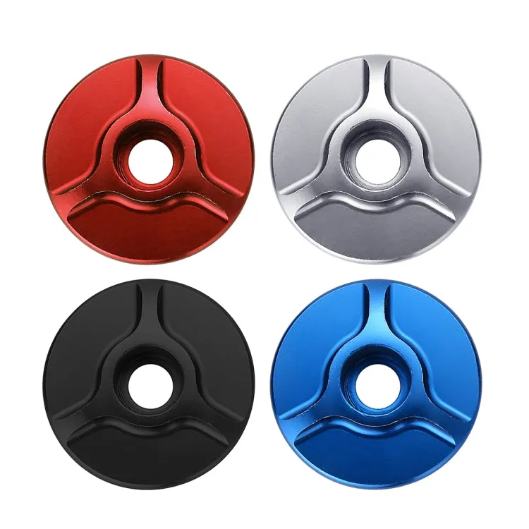 1 Pair C16 Bicycle CNC Aluminum Bike Headset Cap(Red)