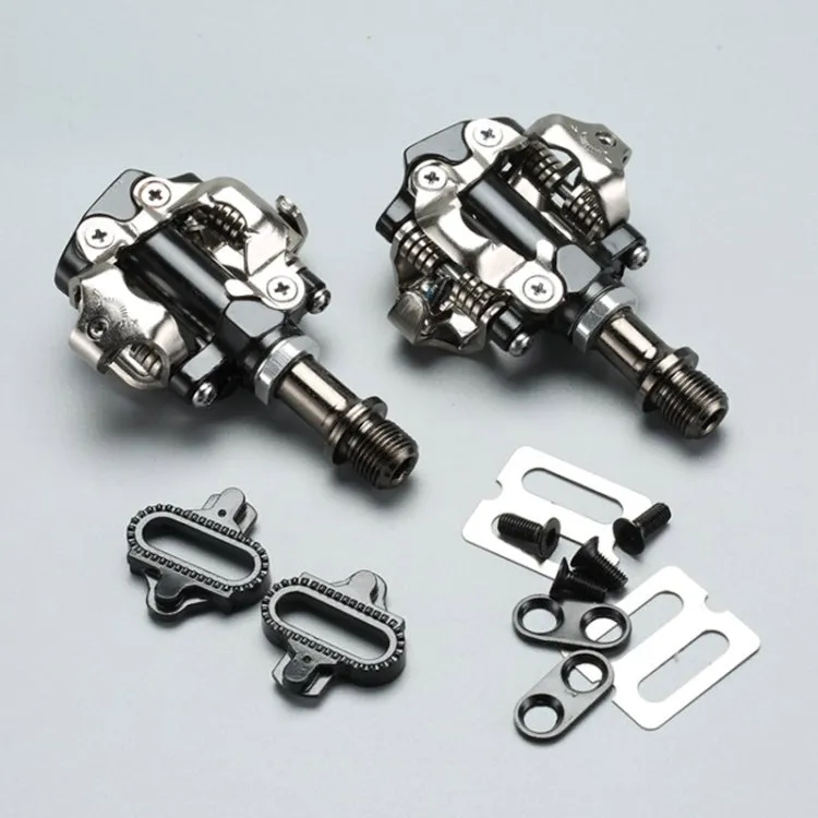 1 Pair PD-M8000 Mountain Bike Bicycle Self-Locking Pedal With Clasp(Black)