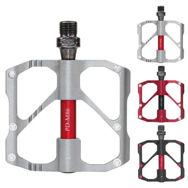 1 Pair PROMEND Mountain Bike Road Bike Bicycle Aluminum Pedals(PD-M86 Titanium)