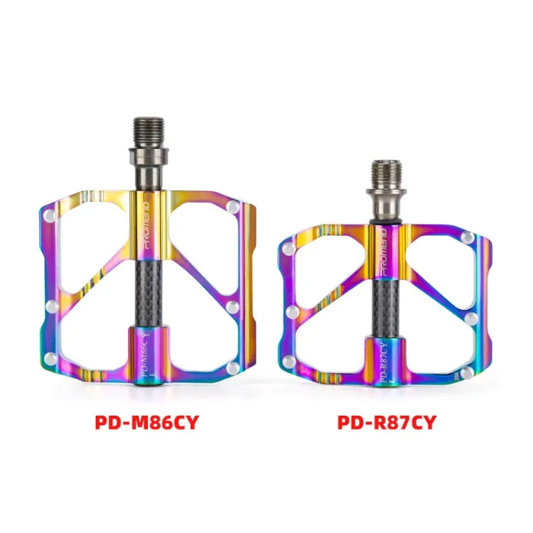 1 Pair PROMEND Three Peilin Bearing Aluminum Alloy CNC Bicycle Colorful Pedal PD-R87CY