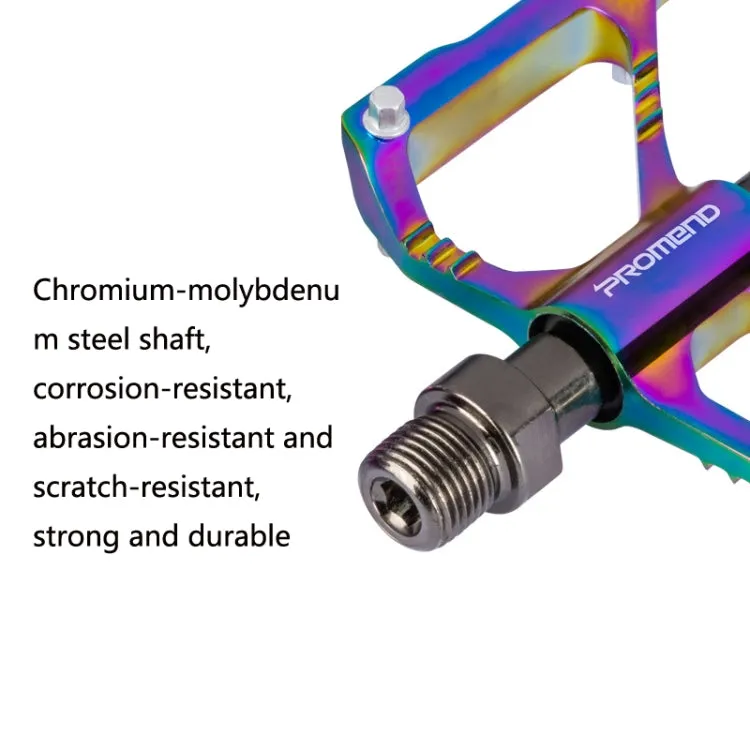 1 Pair PROMEND Three Peilin Bearing Aluminum Alloy CNC Bicycle Colorful Pedal PD-R87CY