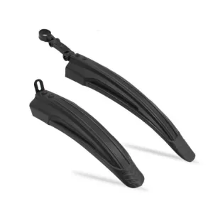 1 Set  Dual Color Bicycle Mudguard Mountain Bike Fenders Set(All Black)