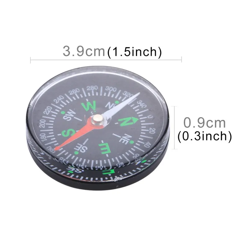 10 PCS 40mm Outdoor Sports Camping Hiking Pointer Guider Plastic Compass Hiker Navigation, Random Color Delivery