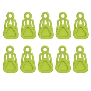 10 PCS Awning Banner Tarpaulin Plastic Clip Field Camping Mountaineering Tent Clip, Color: Green