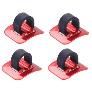 10 PCS Mountain Road Bicycle Hose Line Guide Adhesive Wire Seat Frame Cable Fixing C Buckle, Style: Plastic Buckle(Red)