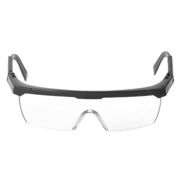 10 PCS Outdoor Safety Glasses Spectacles Eye Protection Goggles Dental Work Eyewear(Black Frame White Lens)