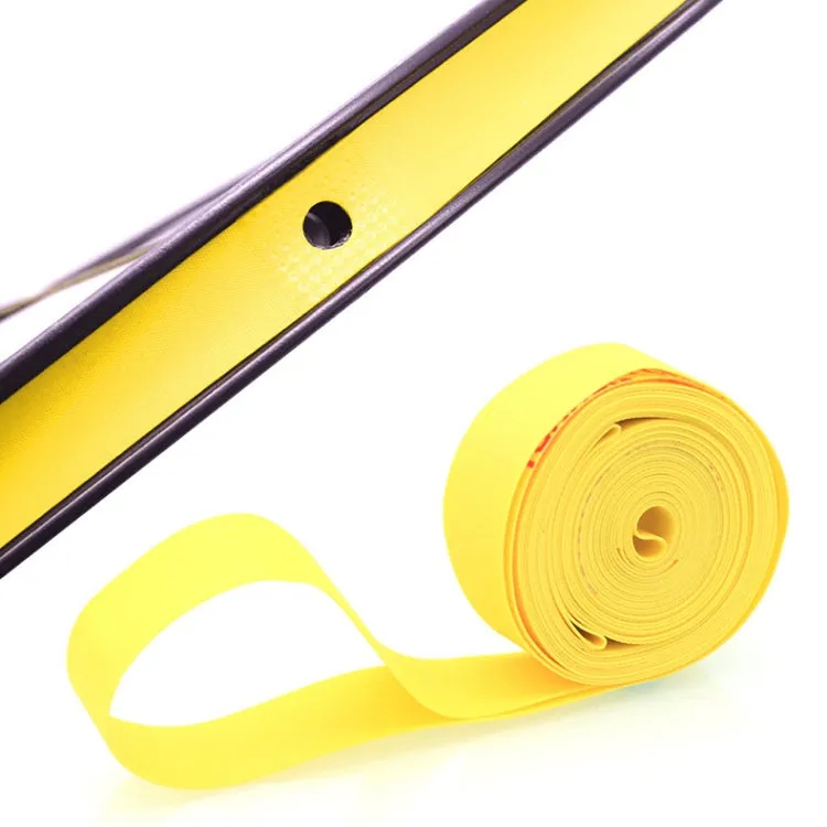 10 PCS Road Mountain Bike Anti-Stab Tire Pad Bicycle Wheel Set PVC Spoke Lining Tape, Colour: Yellow(26inch x 18mm)