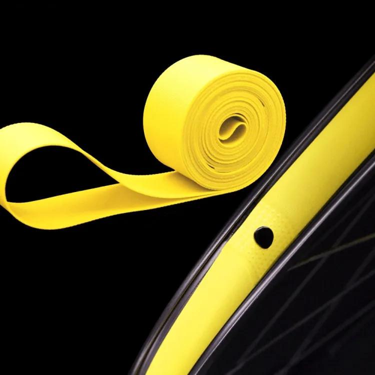 10 PCS Road Mountain Bike Anti-Stab Tire Pad Bicycle Wheel Set PVC Spoke Lining Tape, Colour: Yellow(26inch x 18mm)