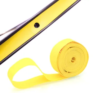 10 PCS Road Mountain Bike Anti-Stab Tire Pad Bicycle Wheel Set PVC Spoke Lining Tape, Colour: Yellow(26inch x 18mm)