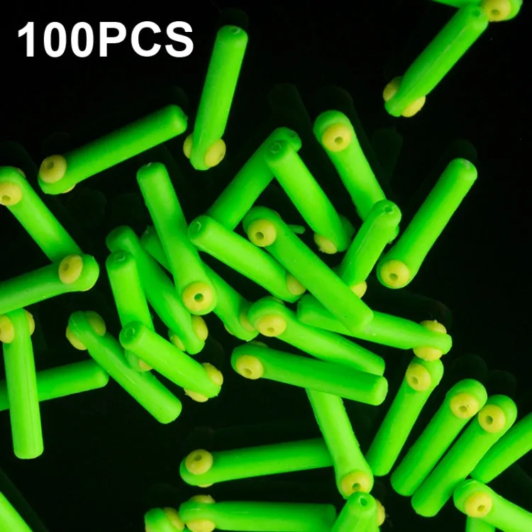 100 PCS SXP01 Dual CoreSilicone Floating Seat Fishing Accessories, Size: Large(Fruit Green)