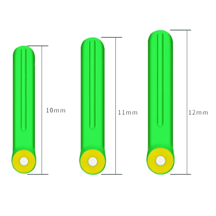 100 PCS SXP01 Dual CoreSilicone Floating Seat Fishing Accessories, Size: Medium(Crystal Green)