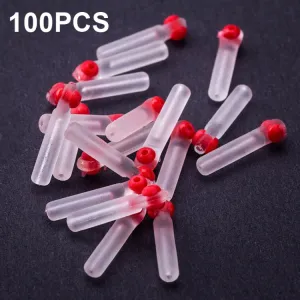 100 PCS SXP01 Dual CoreSilicone Floating Seat Fishing Accessories, Size: Medium(Transparent)