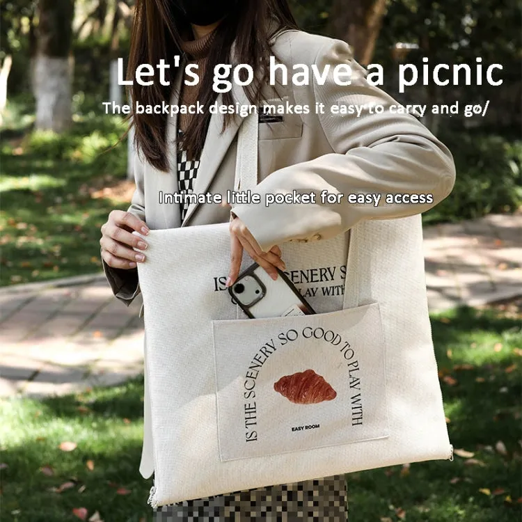 100 x 150cm Ultrasonic Outdoor Picnic Mat Can Be Used As A Shoulder Bag Easy To Carry(Large Bread)