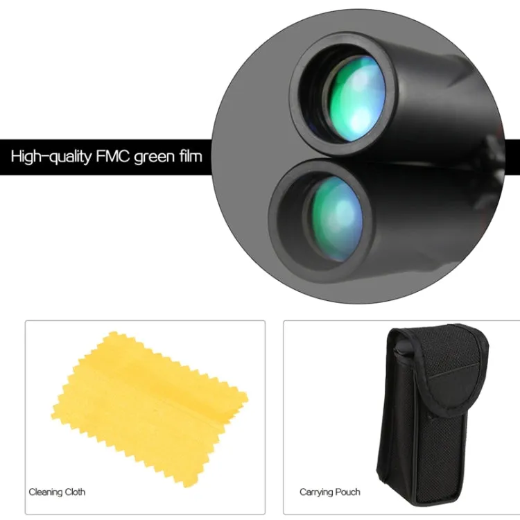 10*25 Portable Professional High Times High Definition Dual Focus Zoom Monocular Pocket Telescope, Size: 9.2*3cm