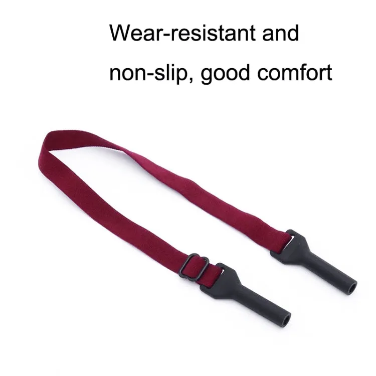 10pcs Long Style Glasses Non-Slip Rope Adjustable Elastic Sports Legs Anti-Drop Fixed Strap(Big Red)