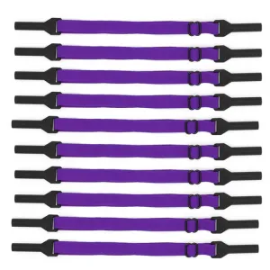 10pcs Long Style Glasses Non-Slip Rope Adjustable Elastic Sports Legs Anti-Drop Fixed Strap(Deep Purple)