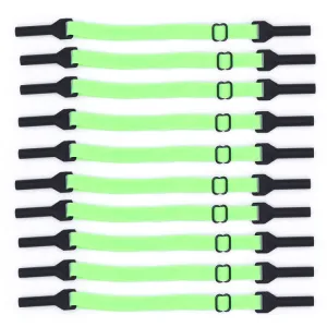 10pcs Long Style Glasses Non-Slip Rope Adjustable Elastic Sports Legs Anti-Drop Fixed Strap(Light Green)