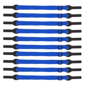 10pcs Long Style Glasses Non-Slip Rope Adjustable Elastic Sports Legs Anti-Drop Fixed Strap(Sapphire)