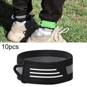 10pcs Mountain Bike Trouser Belt Cycling Trousers Leggings Tie(Random Color Delivery)