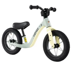 12-Inch Balance Bike with Adjustable Seat and Rotatable Handlebar for Over 36 Months Old-Green