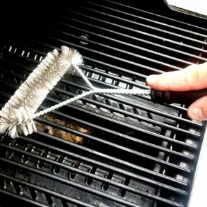 12 inch BBQ Brush Stainless Steel Wire Bristles Cleaning Brushes with Handle