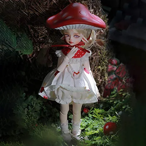 1/6 BJD Doll 27.3cm Elf SD Doll 10.74 Inch 19 Ball Jointed Doll DIY Toys with Full Set Clothes Shoes Socks Wig Makeup Accessories Surprise Doll for Birthday Gift Dolls Collection