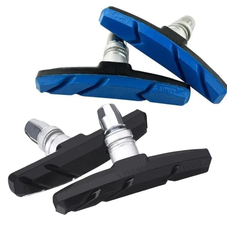 2 Pairs Silent V-brake Bicycle Brake Shoes, Color: Blue