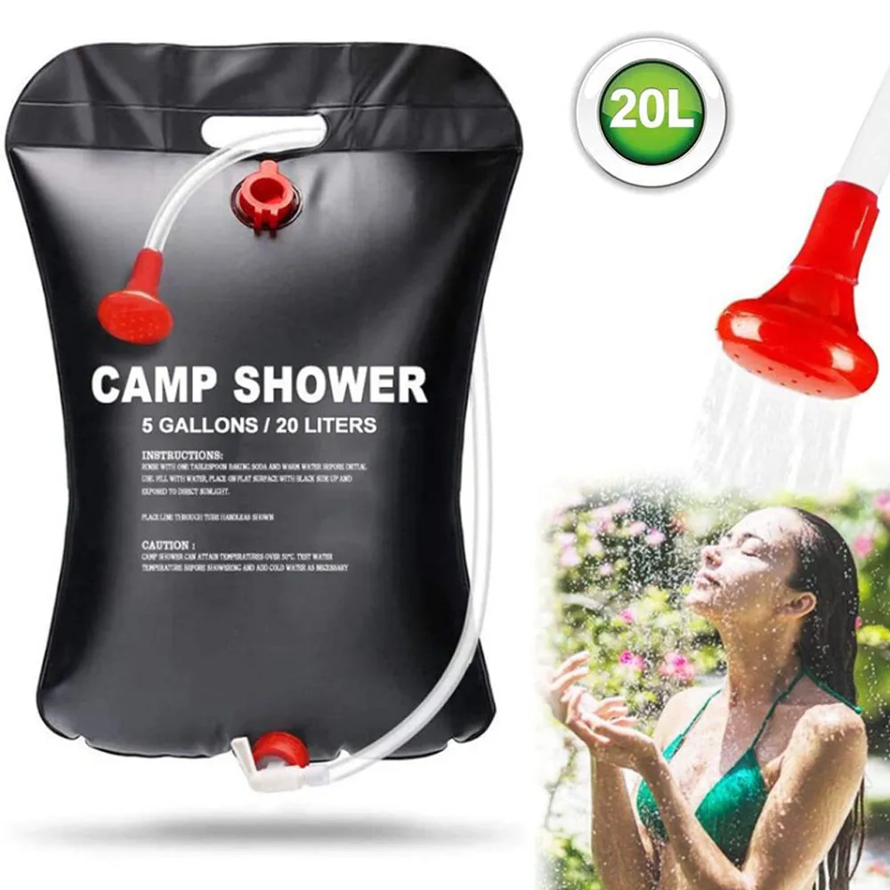 20L Camp Shower Bag Solar Energy Heated