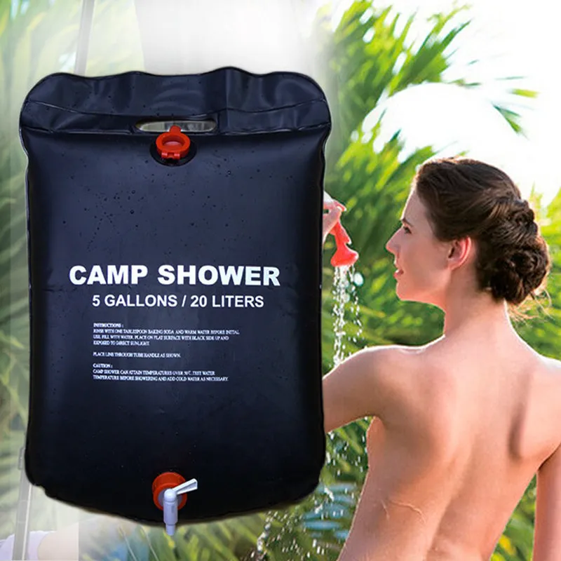 20L Camp Shower Bag Solar Energy Heated