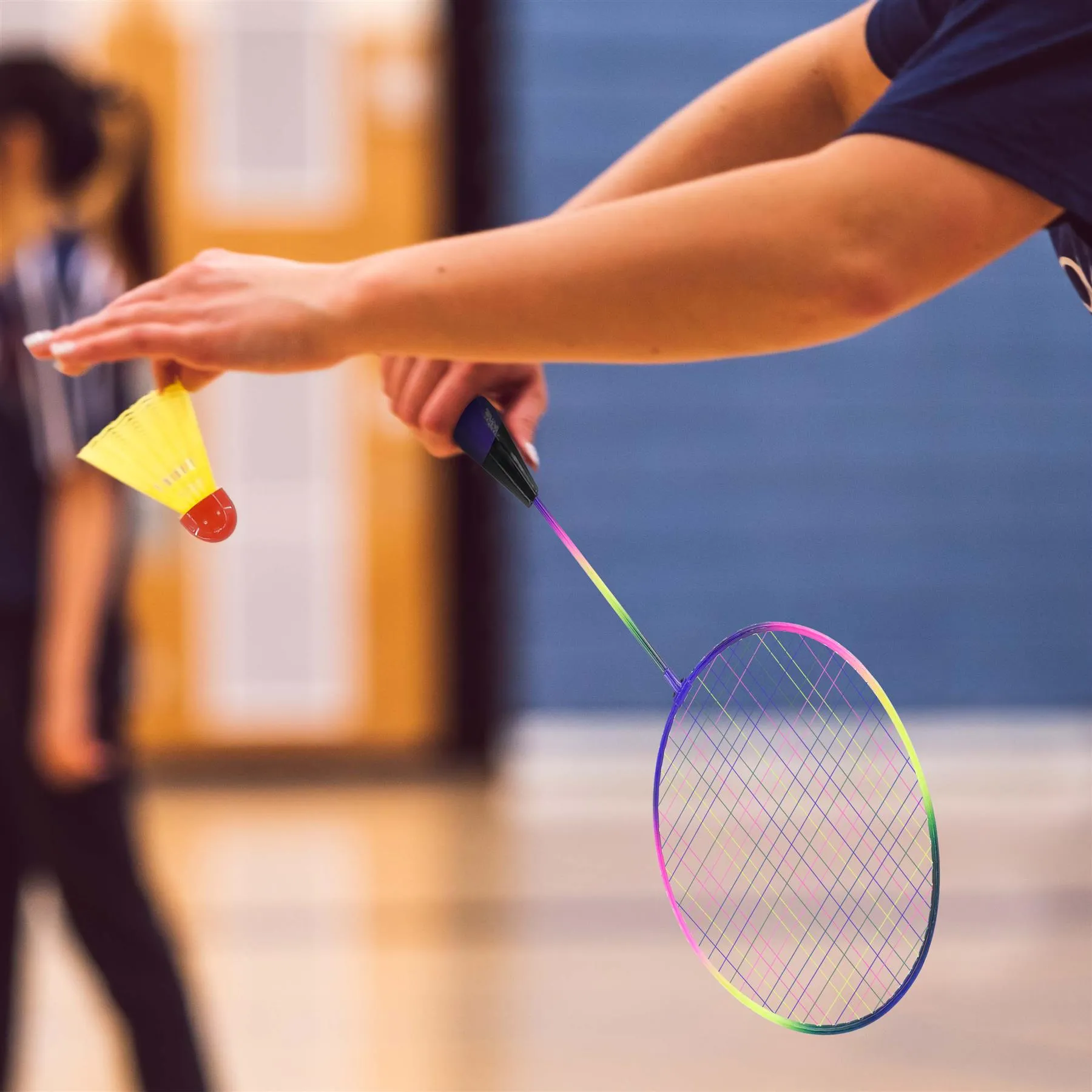 3 Piece Multicoloured Badminton Racquet Set