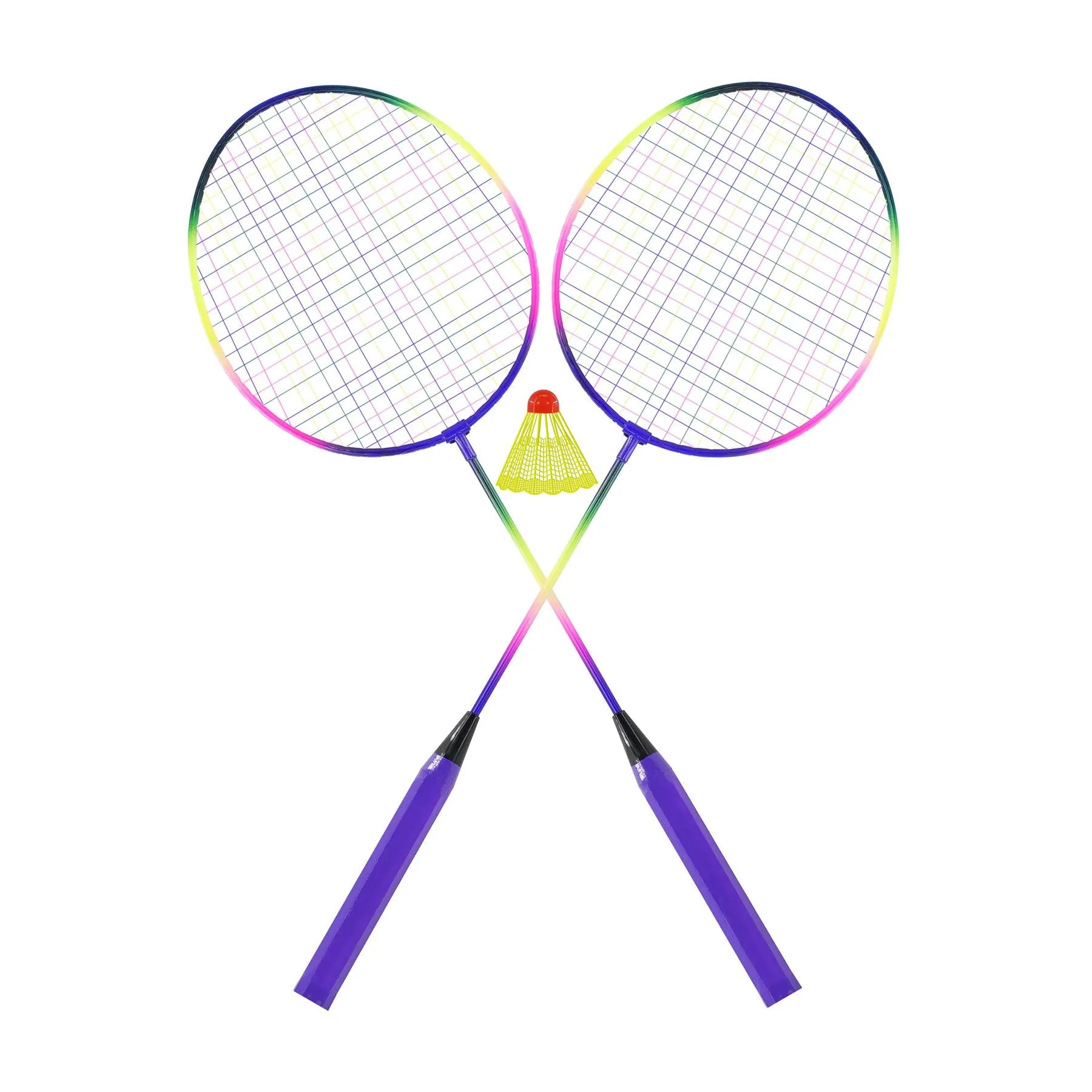 3 Piece  Multicoloured Badminton Racquet Set