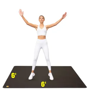 6' x 6' x 1/4" Exercise Mat - (36 Square Feet)