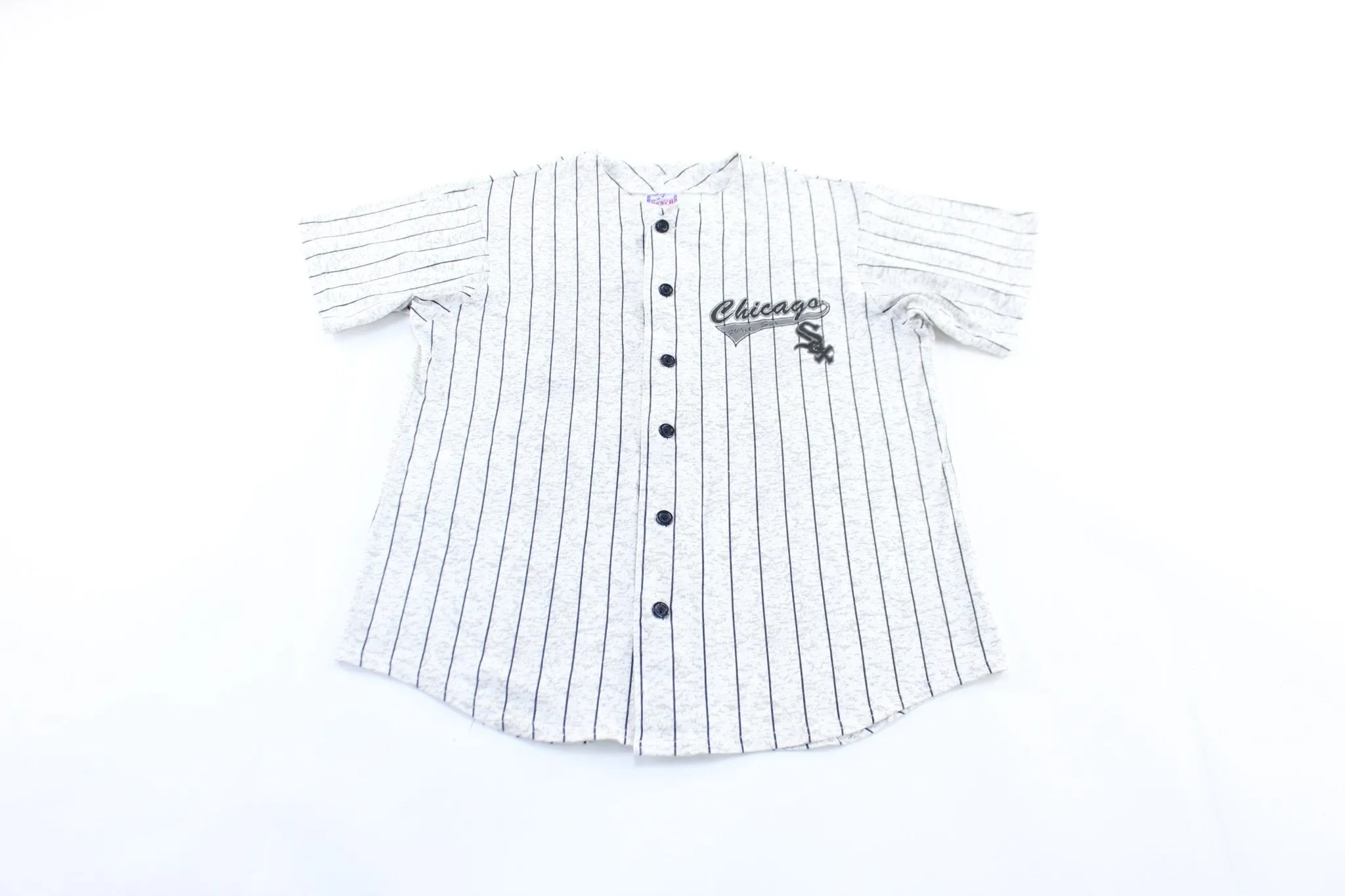 90's Chicago White Sox Striped Baseball Jersey