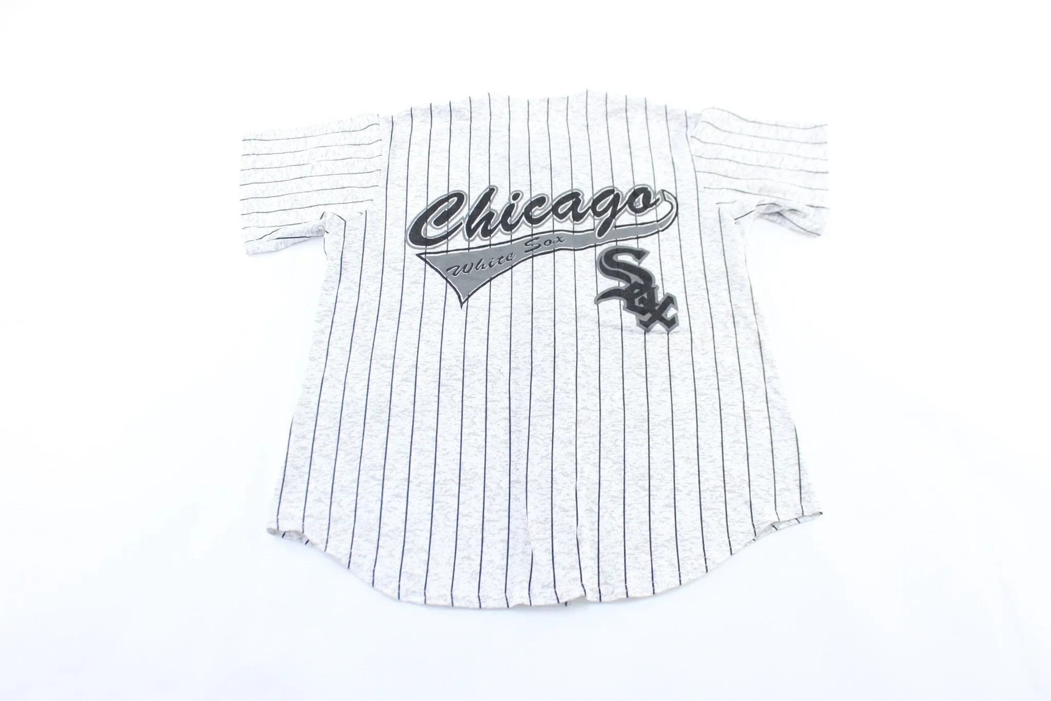 90's Chicago White Sox Striped Baseball Jersey