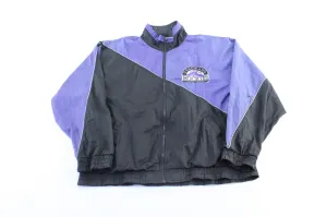 90's Colorado Rockies Embroidered Zip Up Jacket