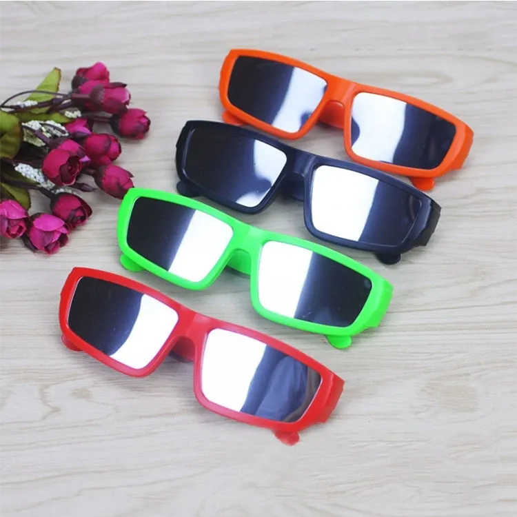 ABS Frame Solar Eclipse Glasses Eye Protection Safe Solar Viewer(Red)