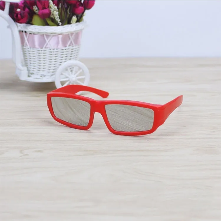 ABS Frame Solar Eclipse Glasses Eye Protection Safe Solar Viewer(Red)