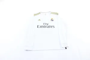 Adidas Embroidered Logo Real Madrid Falcon Bank #11 LS Soccer Jersey