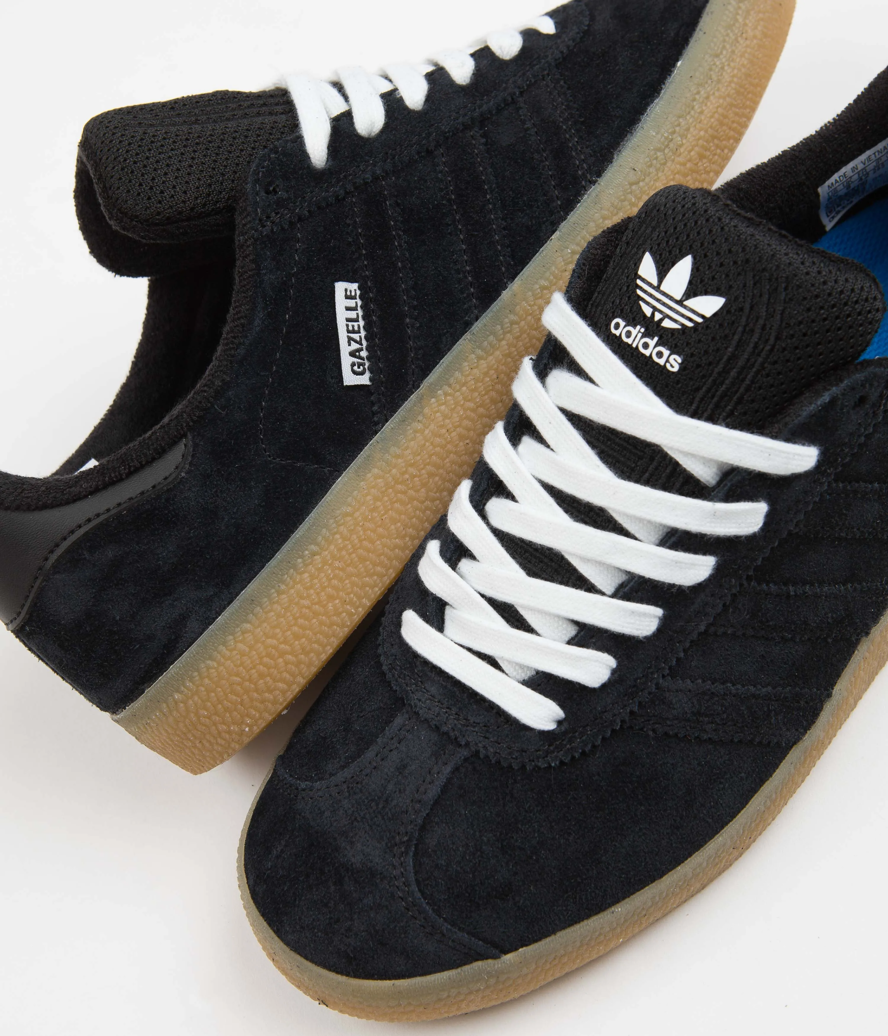 Adidas Gazelle ADV Shoes - Core Black / FTWR White / Bluebird