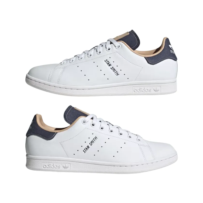 Adidas Originals scarpa sneakers da uomo Stan Smith ID2029 bianco-blu