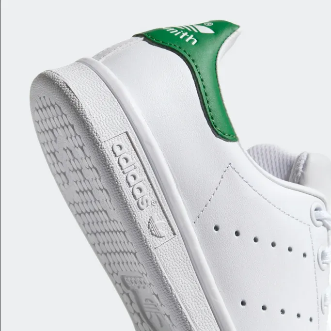 Adidas Originals scarpa sneakers junior unisex Stan Smith M20605 bianco verde