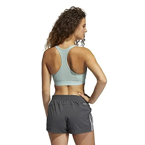 adidas womens Don't Rest Alphaskin Bra hazy green