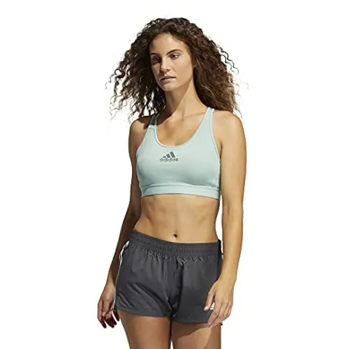 adidas womens Don't Rest Alphaskin Bra hazy green