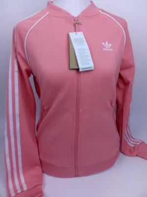 adidas Womens Essentials Tricot Track Top Hazy Rose XSmall