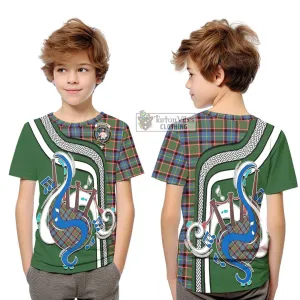 Aikenhead Tartan Kid T-Shirt with Epic Bagpipe Style