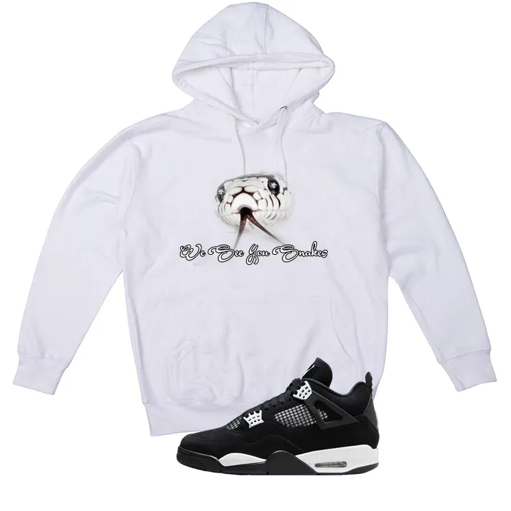 Air Jordan 4 White Thunder White T-Shirt (We See You Snakes)| illcurrency